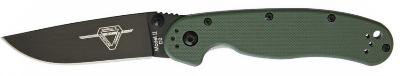 Складной нож Ontario RAT II, D2, Green ONT/8830OD