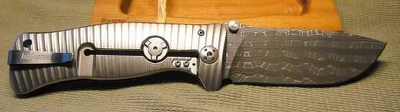 Нож SR-1, Chad Nichols Damascus "Iguana" Pattern