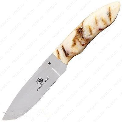 Туристический охотничий нож с фиксированным клинком 9.8 см AB/Giraffe SHEEP HORN