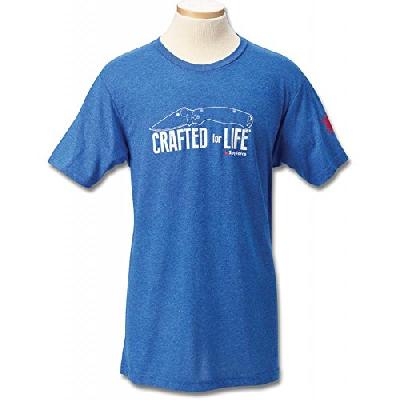 Футболка Spyderco Crafted For Life Men's Royal Blue Short Sleeve T-Shirt TSMCFL