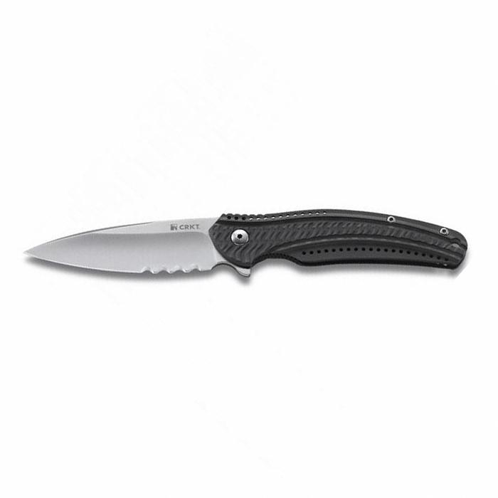 Складной нож Ripple Combo Edge Grey Coating Stainless Steel Handle (IKBS® Flipper)