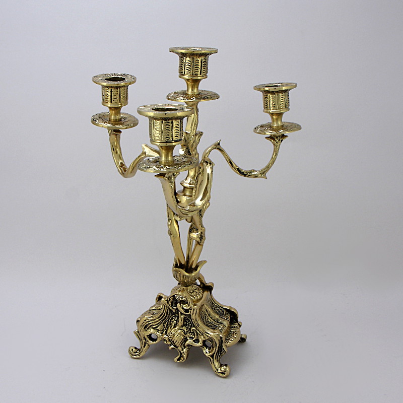 Бронзовый канделябр трехрожковый Дон Хуан