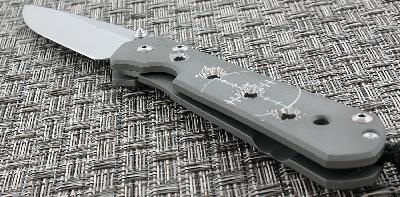 Нож Large Sebenza 21 Computer Generated Graphics Riddled