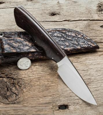 Туристический охотничий нож с фиксированным клинком Arno Bernard Great White 9.1 см AB/Great White EBONY