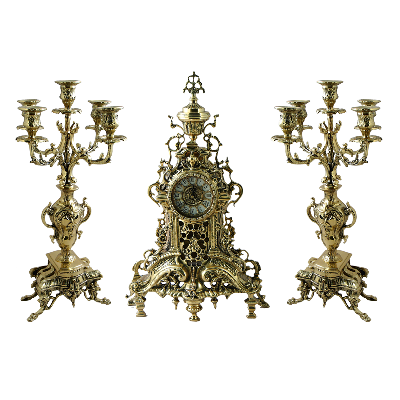 Часы с канделябрами "Ажур" BP-40064-D