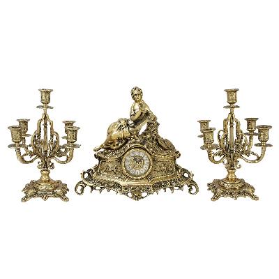 Часы c канделябрами Маленькая Леди