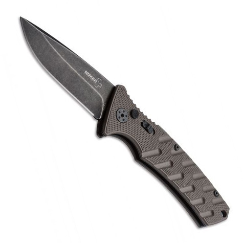 Автоматический нож Boker Plus Strike Coyote Spearpoint