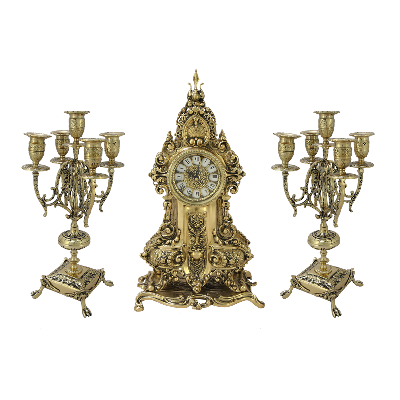 Часы каминные с канделябрами Арте Нова BP-2709256-D