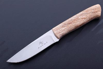 Туристический охотничий нож с фиксированным клинком Arno Bernard Croc 10.8 см AB/Croc R SPALTED MAPLE