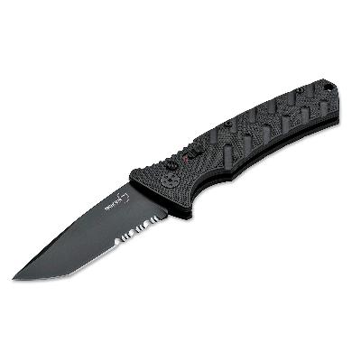Автоматический нож Boker Strike Tanto All Black 01BO401