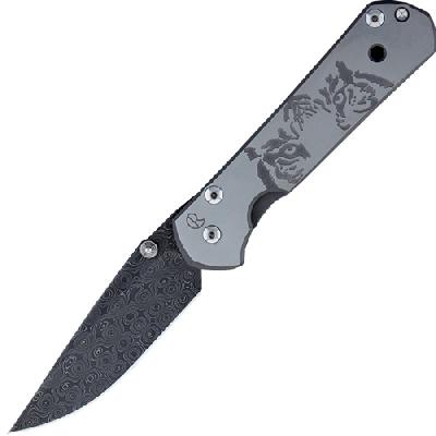 Нож Large Sebenza 21 Eyes, D. Thomas Stainless Ladder Damascus