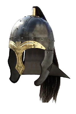 Шлем Восточный с черным хвостом NA-3662
