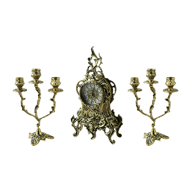 Часы каминные с канделябрами "Боско" BP-25046